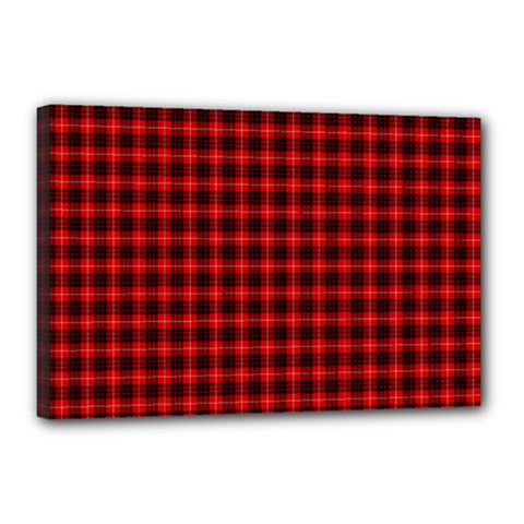 Munro Tartan Canvas 18  x 12  (Stretched) from ArtsNow.com