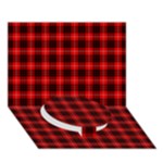 Munro Tartan Circle Bottom 3D Greeting Card (7x5)