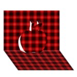 Munro Tartan Apple 3D Greeting Card (7x5)