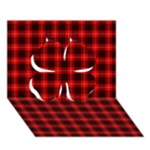 Munro Tartan Clover 3D Greeting Card (7x5)