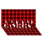 Munro Tartan SORRY 3D Greeting Card (8x4)