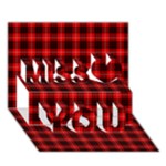 Munro Tartan Miss You 3D Greeting Card (7x5)