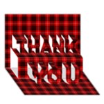 Munro Tartan THANK YOU 3D Greeting Card (7x5)