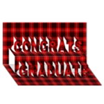 Munro Tartan Congrats Graduate 3D Greeting Card (8x4)