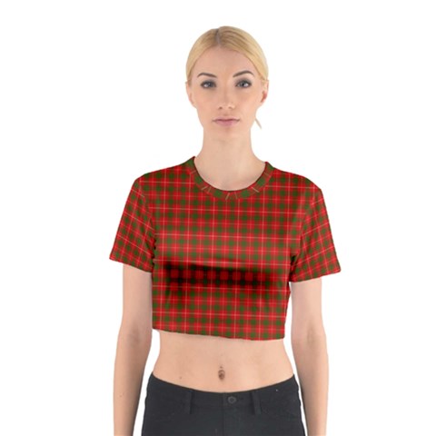 Prince of Rothesay Tartan Cotton Crop Top from ArtsNow.com