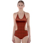 Prince of Rothesay Tartan Cut-Out One Piece Swimsuit