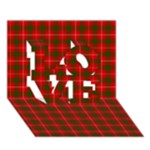 Prince of Rothesay Tartan LOVE 3D Greeting Card (7x5)