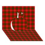 Prince of Rothesay Tartan Apple 3D Greeting Card (7x5)