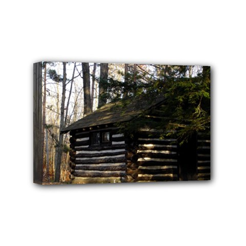 Cabin At The Pennsylvania Grand Canyon  by Ave Hurley  Mini Canvas 6  x 4  (Stretched) from ArtsNow.com