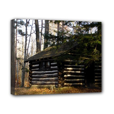 Cabin At The Pennsylvania Grand Canyon  by Ave Hurley  Canvas 10  x 8  (Stretched) from ArtsNow.com