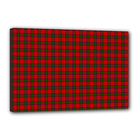 Robertson Tartan Canvas 18  x 12  (Stretched) from ArtsNow.com