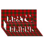 Robertson Tartan Best Friends 3D Greeting Card (8x4)