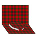 Robertson Tartan Circle Bottom 3D Greeting Card (7x5)