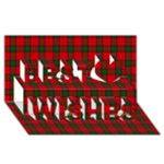 Robertson Tartan Best Wish 3D Greeting Card (8x4)