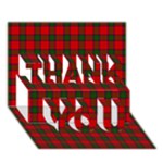 Robertson Tartan THANK YOU 3D Greeting Card (7x5)