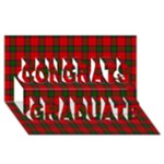 Robertson Tartan Congrats Graduate 3D Greeting Card (8x4)