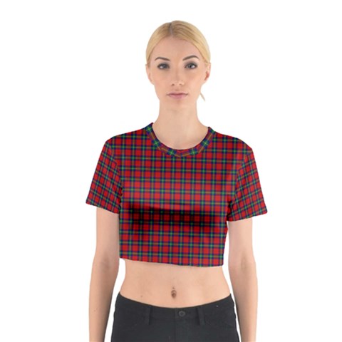 Ruthven Tartan Cotton Crop Top from ArtsNow.com