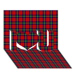 Ruthven Tartan I Love You 3D Greeting Card (7x5)