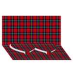 Ruthven Tartan Twin Heart Bottom 3D Greeting Card (8x4)