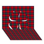 Ruthven Tartan Clover 3D Greeting Card (7x5)
