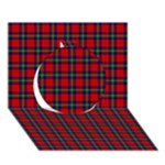 Ruthven Tartan Circle 3D Greeting Card (7x5)