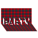 Ruthven Tartan PARTY 3D Greeting Card (8x4)