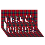 Ruthven Tartan Best Wish 3D Greeting Card (8x4)