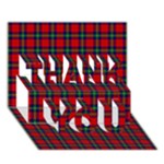 Ruthven Tartan THANK YOU 3D Greeting Card (7x5)