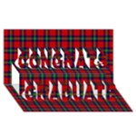 Ruthven Tartan Congrats Graduate 3D Greeting Card (8x4)