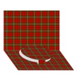 Scott Tartan Circle Bottom 3D Greeting Card (7x5)