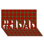 Scott Tartan #1 DAD 3D Greeting Card (8x4)
