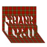 Scott Tartan THANK YOU 3D Greeting Card (7x5)