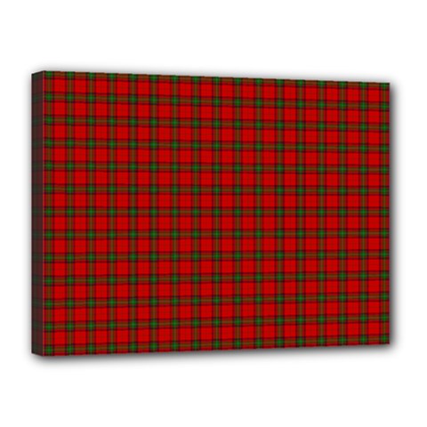 Seton Tartan Canvas 16  x 12  (Stretched) from ArtsNow.com