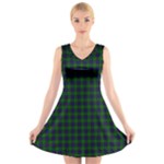 Armstrong Tartan V-Neck Sleeveless Dress