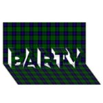 Armstrong Tartan PARTY 3D Greeting Card (8x4)