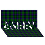 Armstrong Tartan SORRY 3D Greeting Card (8x4)