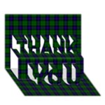 Armstrong Tartan THANK YOU 3D Greeting Card (7x5)