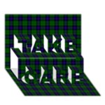 Armstrong Tartan TAKE CARE 3D Greeting Card (7x5)