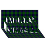 Armstrong Tartan Merry Xmas 3D Greeting Card (8x4)