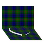 Colquhoun Tartan Heart Bottom 3D Greeting Card (7x5)