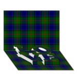 Colquhoun Tartan LOVE Bottom 3D Greeting Card (7x5)