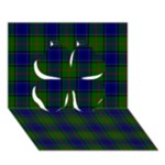 Colquhoun Tartan Clover 3D Greeting Card (7x5)