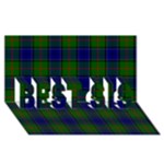 Colquhoun Tartan BEST SIS 3D Greeting Card (8x4)