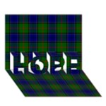 Colquhoun Tartan HOPE 3D Greeting Card (7x5)