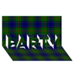 Colquhoun Tartan PARTY 3D Greeting Card (8x4)