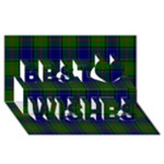 Colquhoun Tartan Best Wish 3D Greeting Card (8x4)