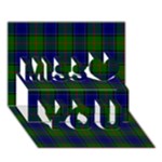 Colquhoun Tartan Miss You 3D Greeting Card (7x5)