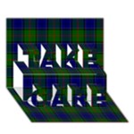 Colquhoun Tartan TAKE CARE 3D Greeting Card (7x5)