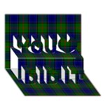 Colquhoun Tartan You Did It 3D Greeting Card (7x5)