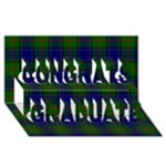 Colquhoun Tartan Congrats Graduate 3D Greeting Card (8x4)